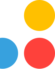 Tres puntos de colores