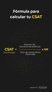 Fórmula para calcular tu CSAT