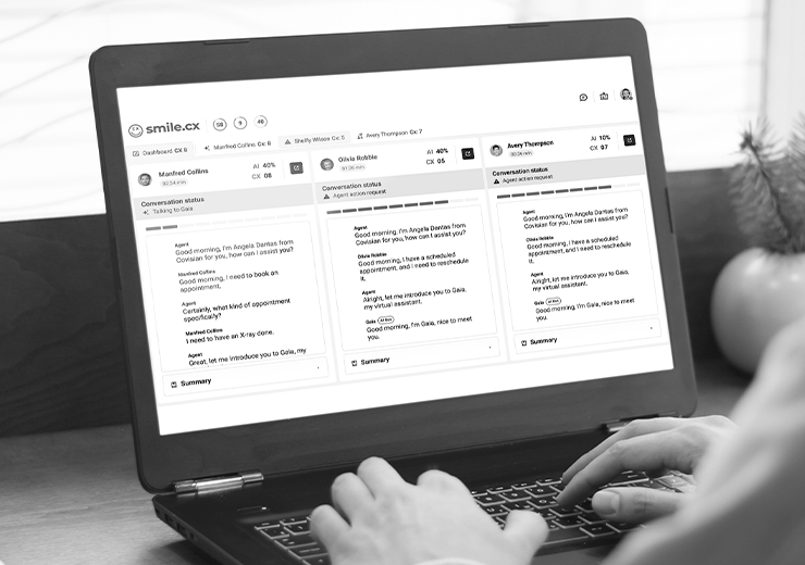 Software de experiencia del cliente con IA generativa y plataforma CCaaS Smile.CX para gestión omnicanal